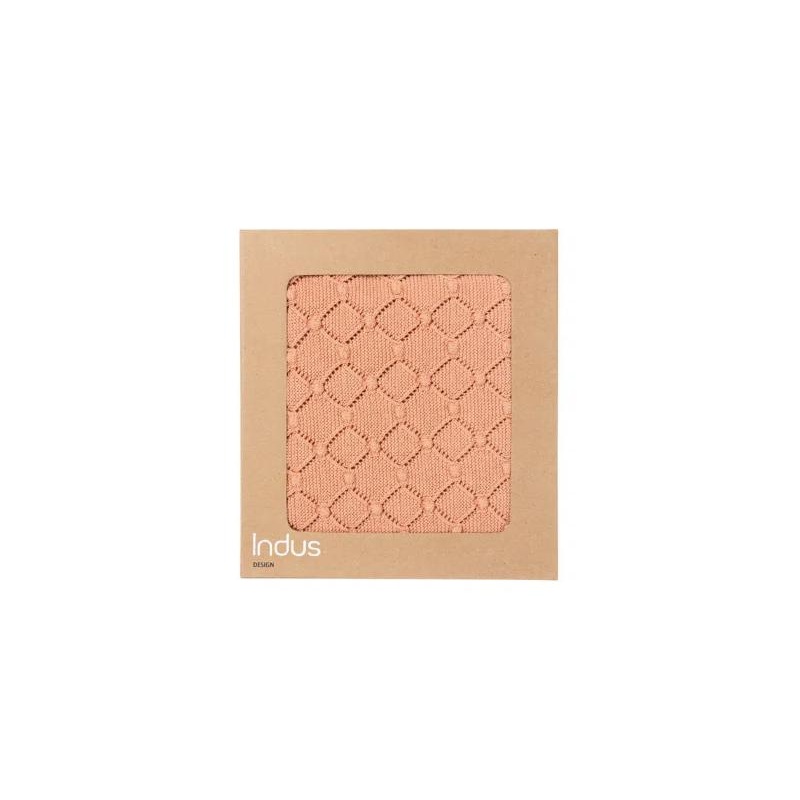 Baby Blanket – Vintage Knit – Dusty Coral