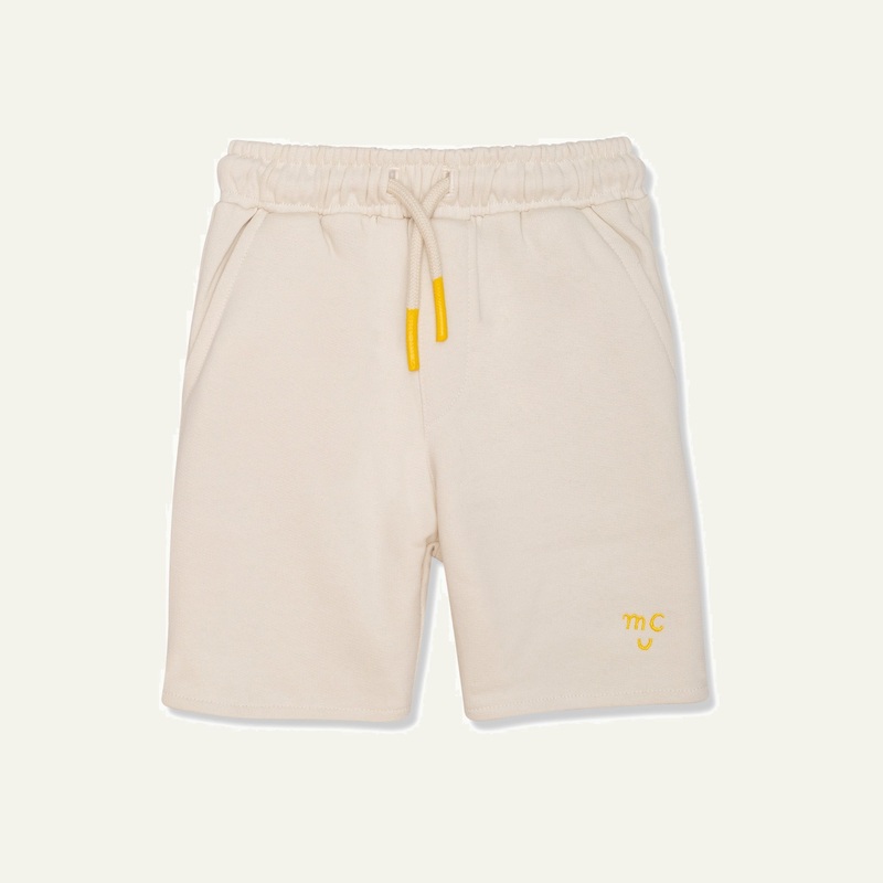 Recycled Cotton Natural Kid Shorts 02Y Natural