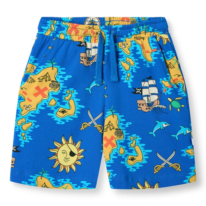Shorts- pirate, royal blue 2-3Y